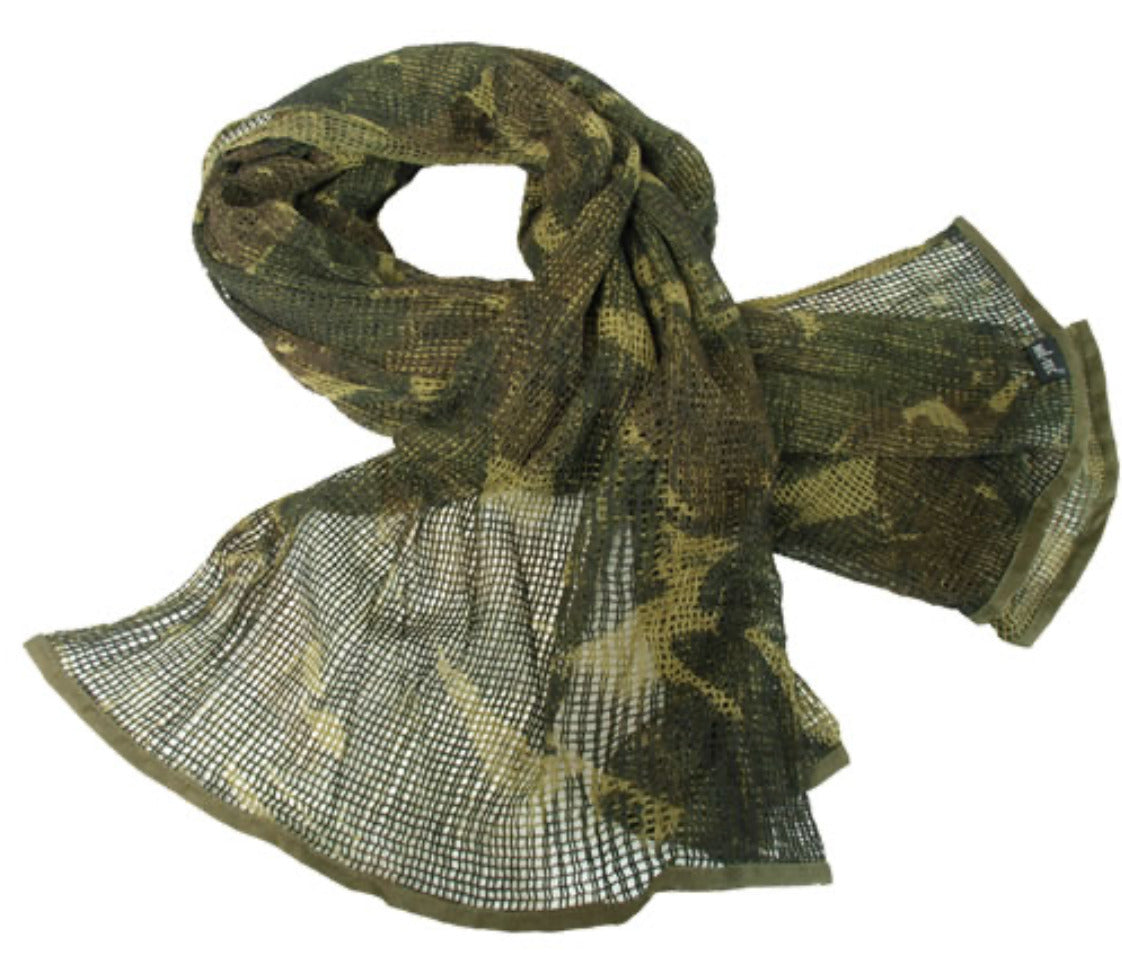 Military Army Style Net Scarf Universal Camouflage 100% Polyester British DPM