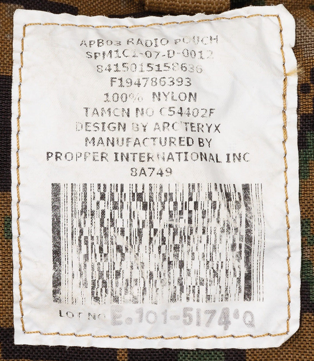 US Original Military Army Lid For Radio Pouch For Backpack USMC ILBE Used Camo