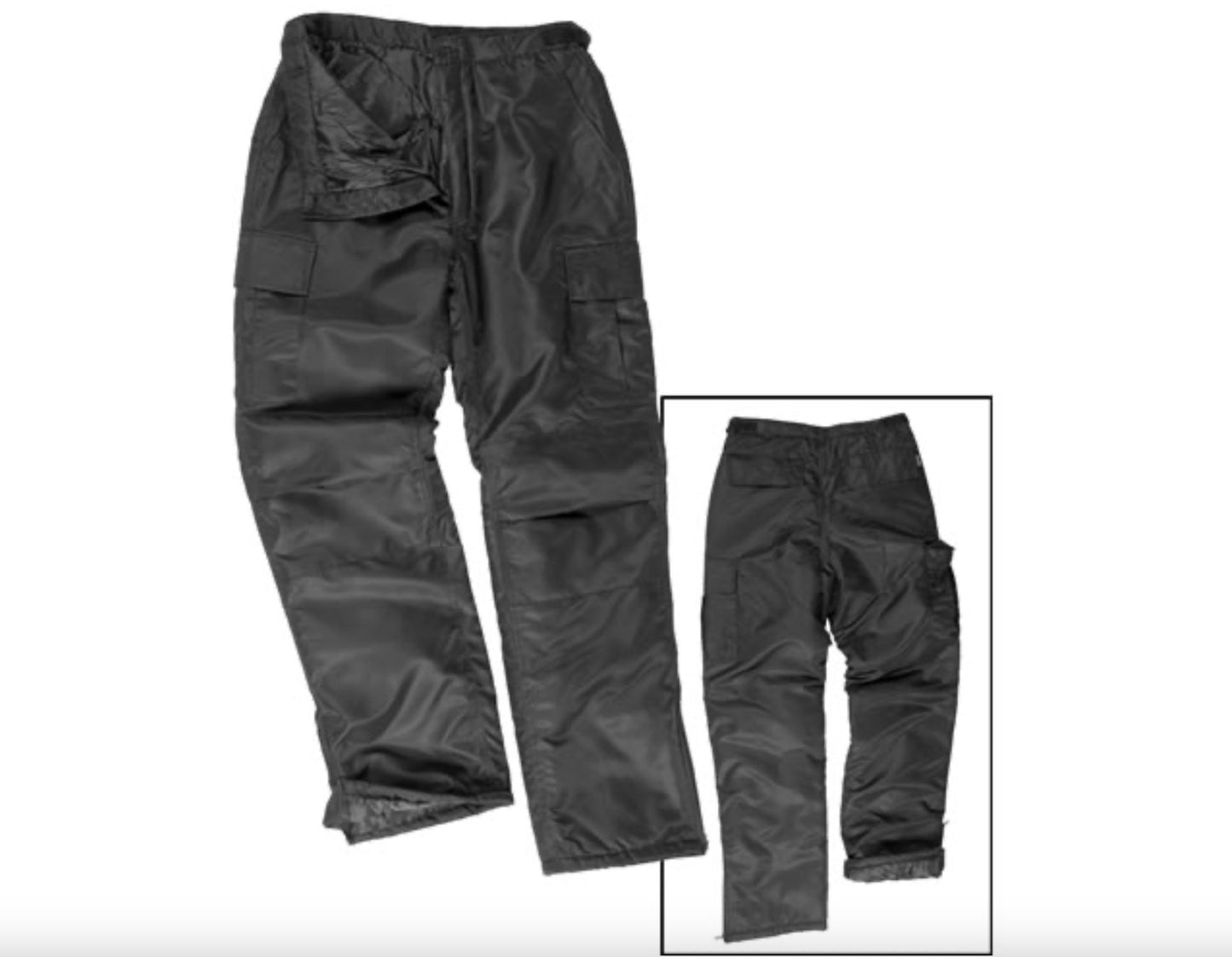 MIL-TEC Military Army Trousers Prewash Moleskin Tactical ThermalField Pants Blac