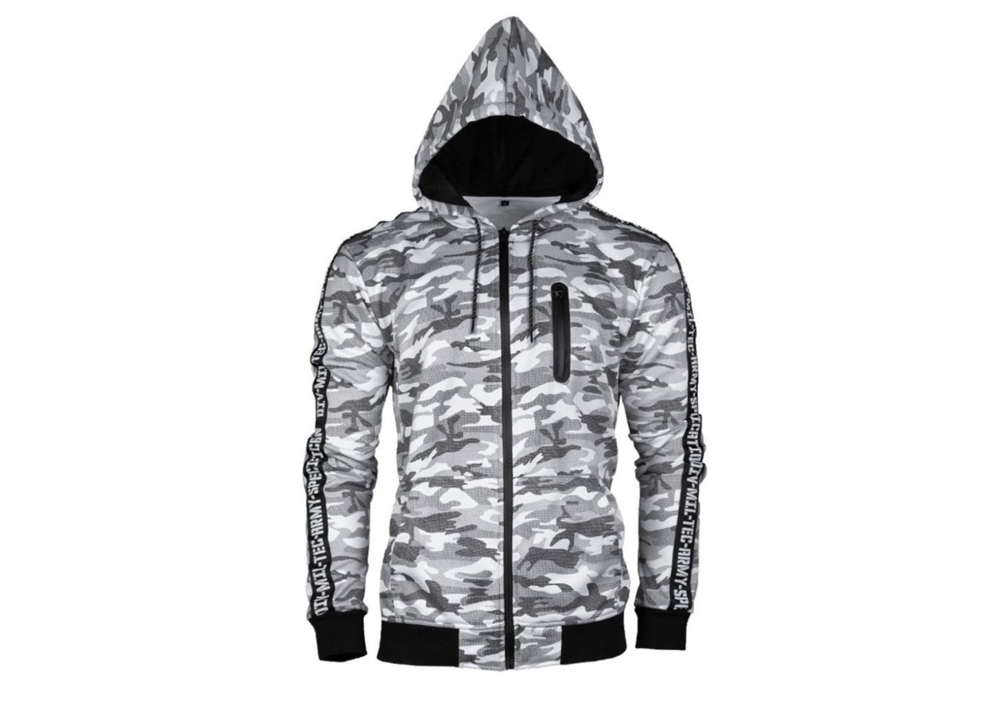 MIL-TEC Sport Jacket Military Tactical Zipped Hoodie Sweater Mens Outdoor Urban