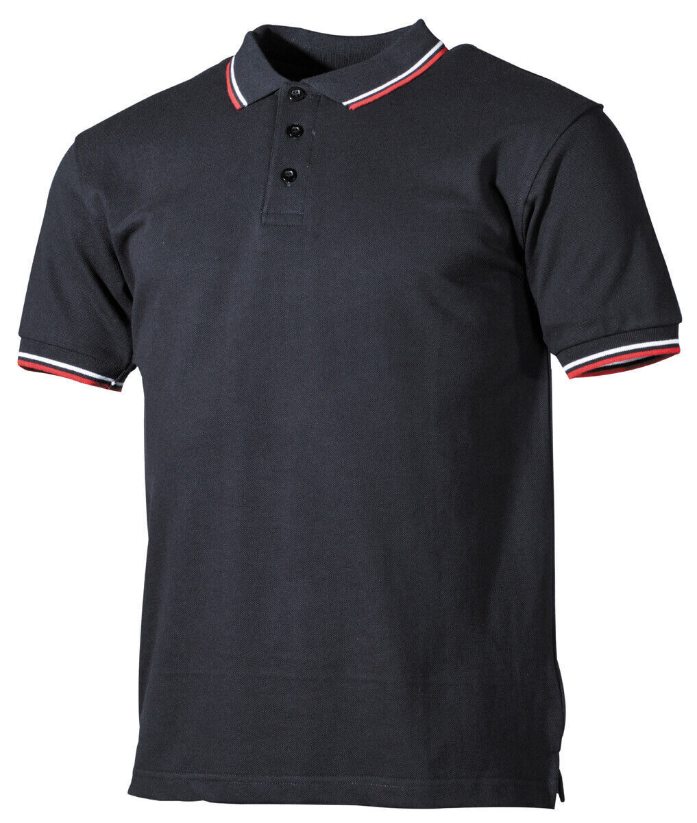 US Mens Tactical Combat Polo Shirt Military Training Army Black