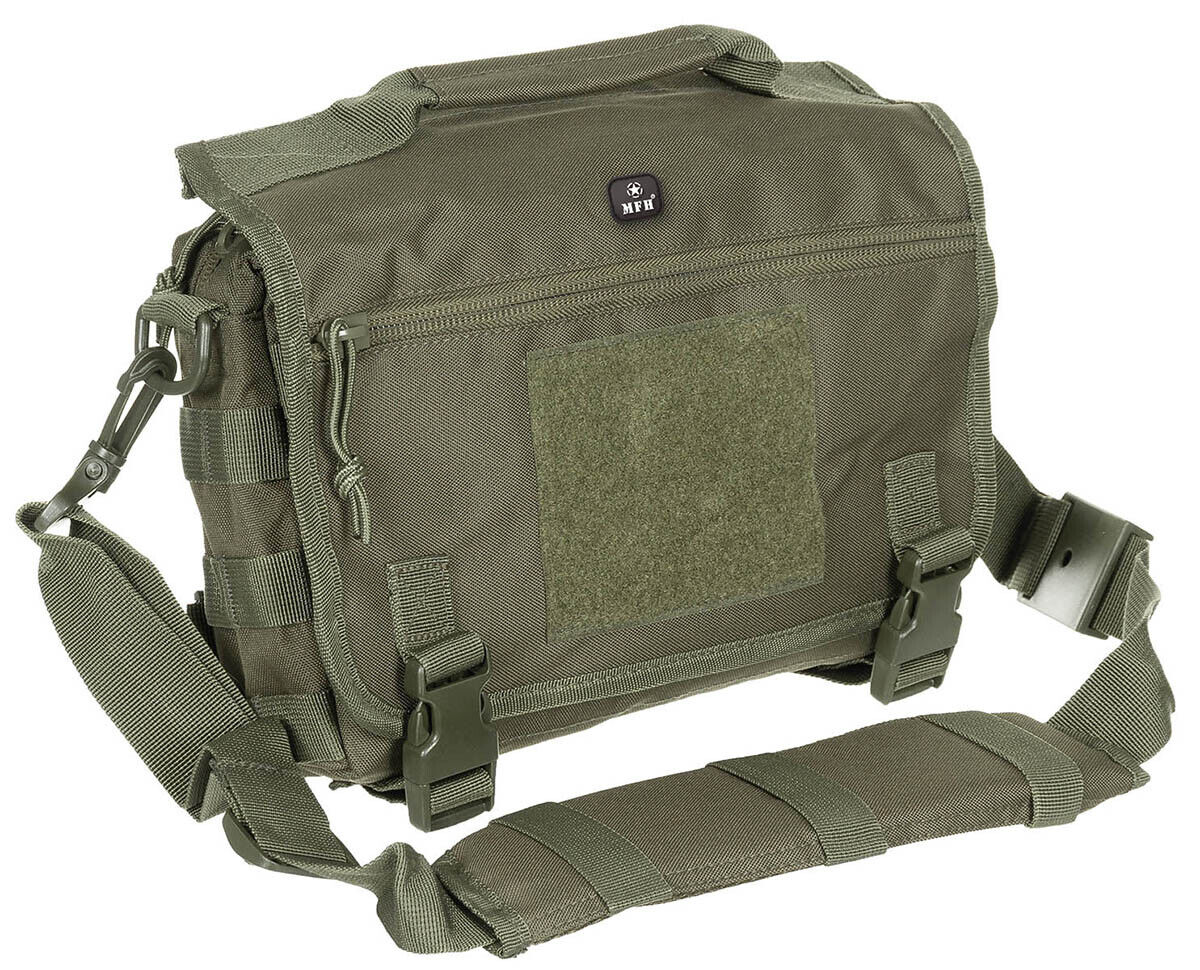 Shoulder Bag Military Army Combat Style Deluxe Adjustable MOLLE OD Green