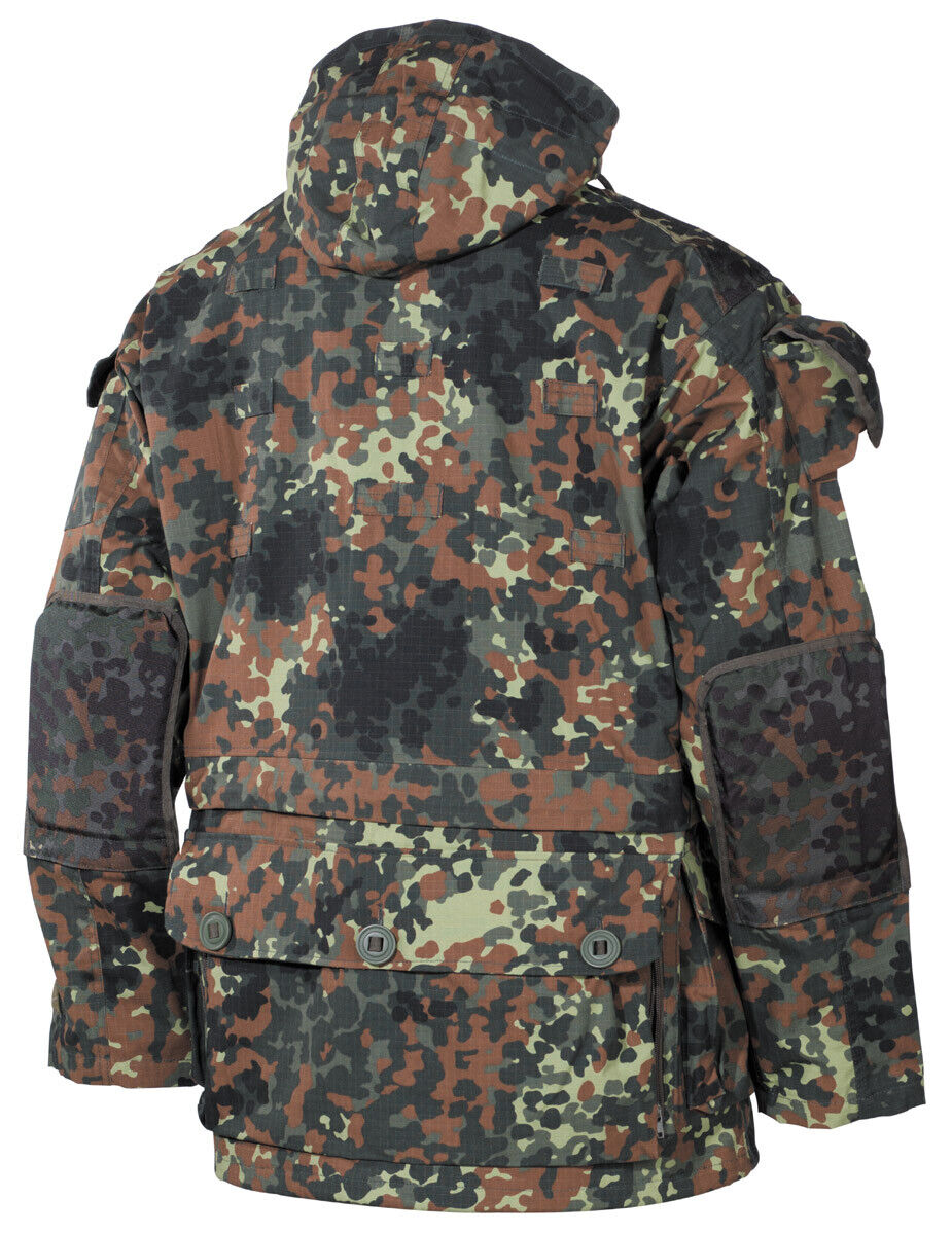Commando Jacket Smock Hiking Mens Parka Hunting Army Ripstop Coat BW camo
