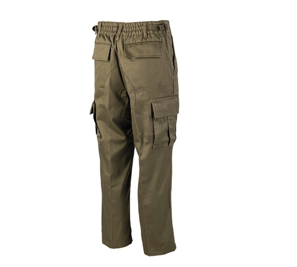 US Army BDU Style Outdoor Camping Trekking Kids Size Pants Trousers OD Green