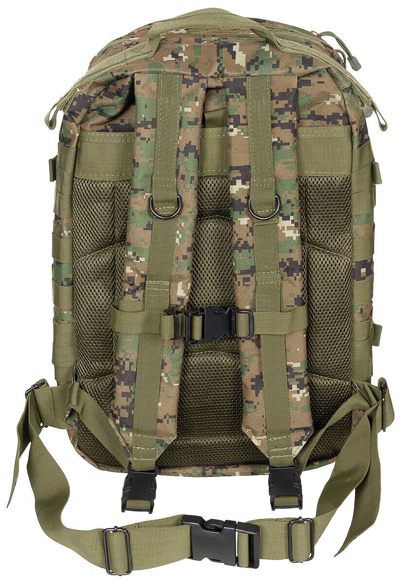 US 40L Backpack Assault II Tactical MOLLE Digital Camo Airsoft MFH Brand