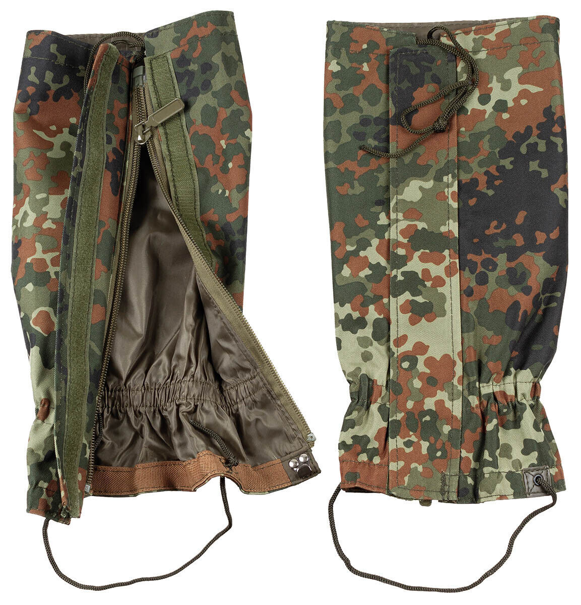 Bundeswehr Gaiters Hight Quality Outdoors Durable BW Camo With Zip Steel Wire
