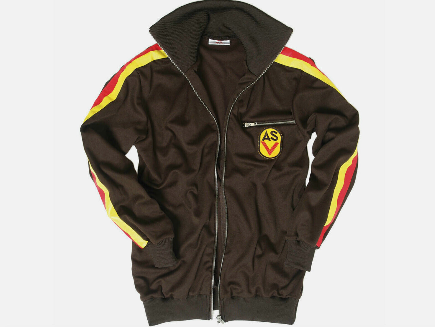 East German DDR Vintage ASV Gym Trainings Jacket Outdoor Sport Black