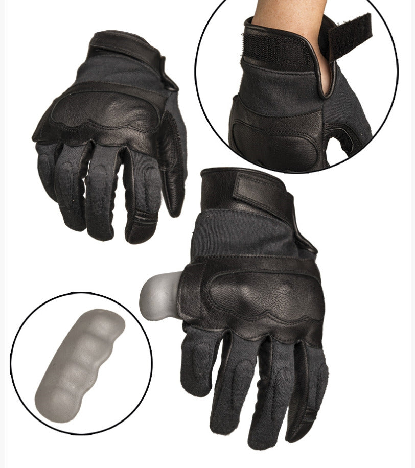 Army Style Military Action Gloves Tactical Protection Combat Aramide Black