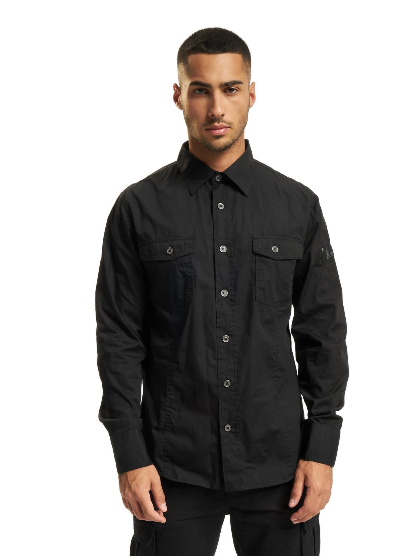 Brandit Men's Slimfit Shirt Woodland