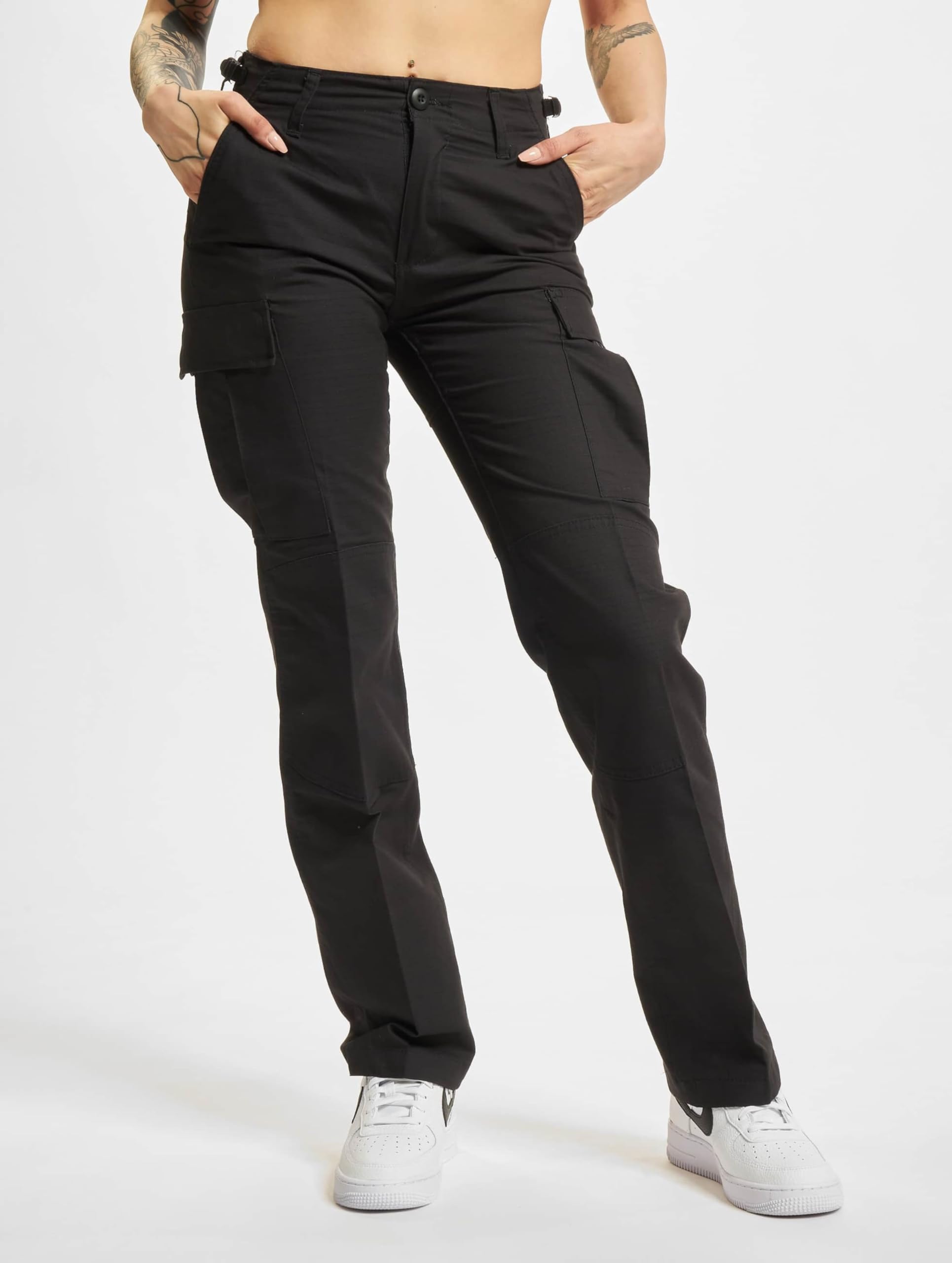 Brandit Women’s BDU Ripstop Pants Black 4 US – Durable Tactical Trousers
