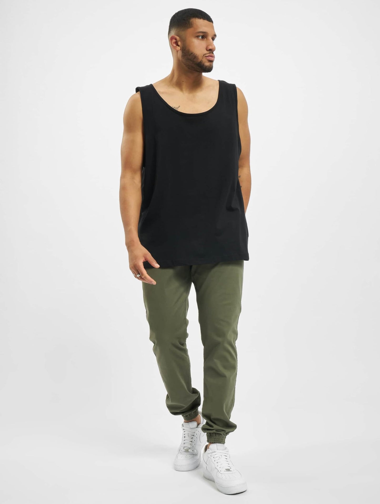 Brandit Men’s Tank Top Black S | Lightweight Cotton Sleeveless Shirt