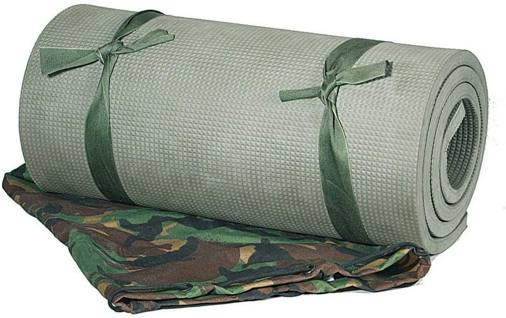 Mil-Tec Dutch Style Sleeping Pad OD – Outdoor Roll Mat with Straps