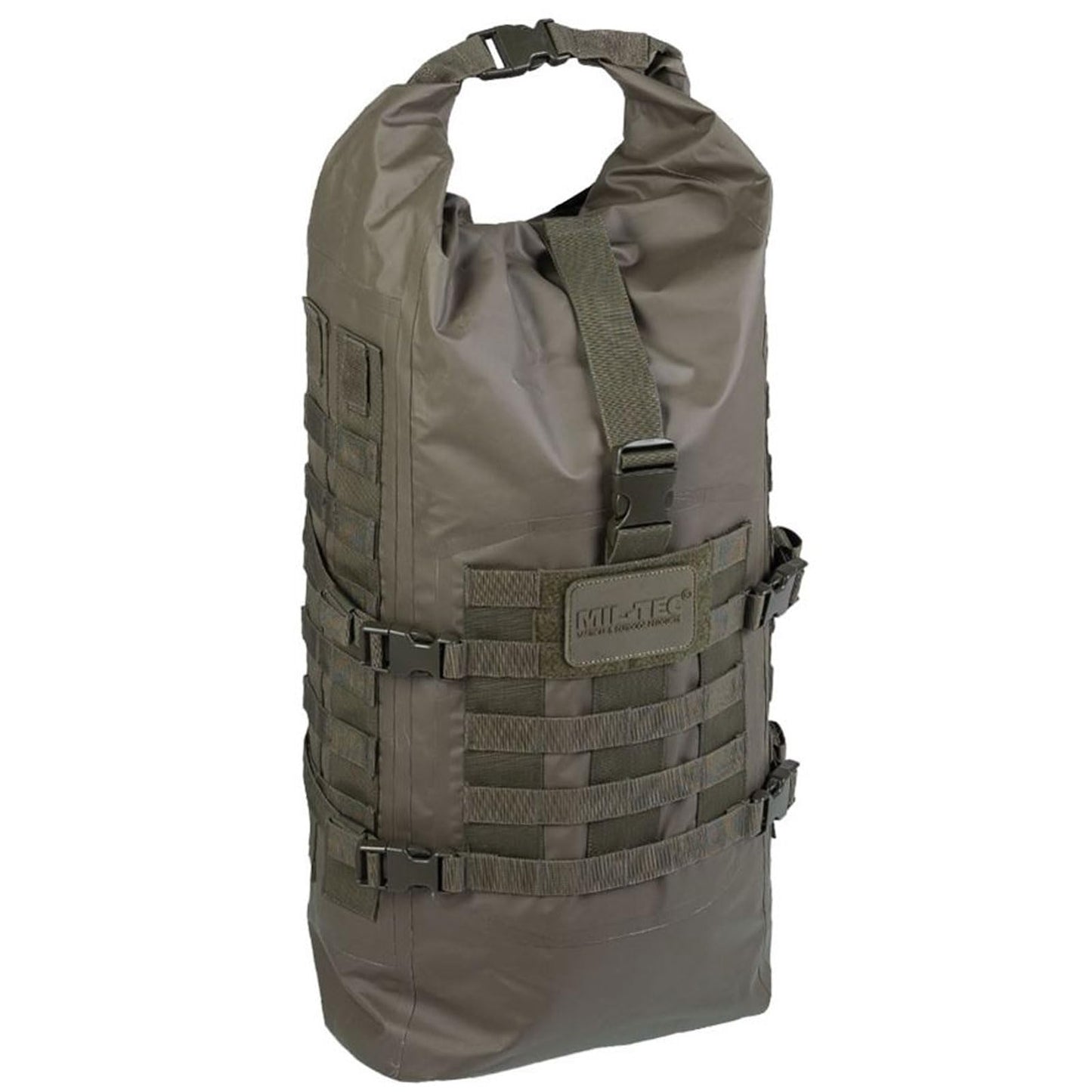 Mil-Tec Unisex 30L Tactical Seals Dry Bag - Waterproof Outdoor MOLLE Backpack with Adjustable Shoulder Straps & Padded Back