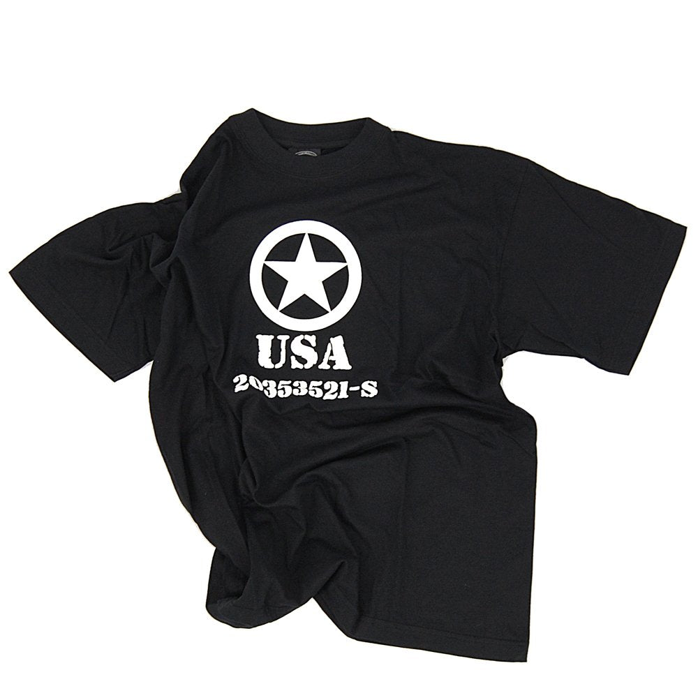 Mil-Tec T-Shirt Allied Star Black