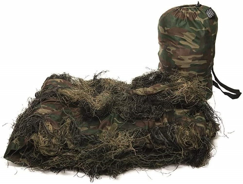 Mil-Tec Ghillie Cover Anti-Fire 300x200cm Digital Woodland Camo