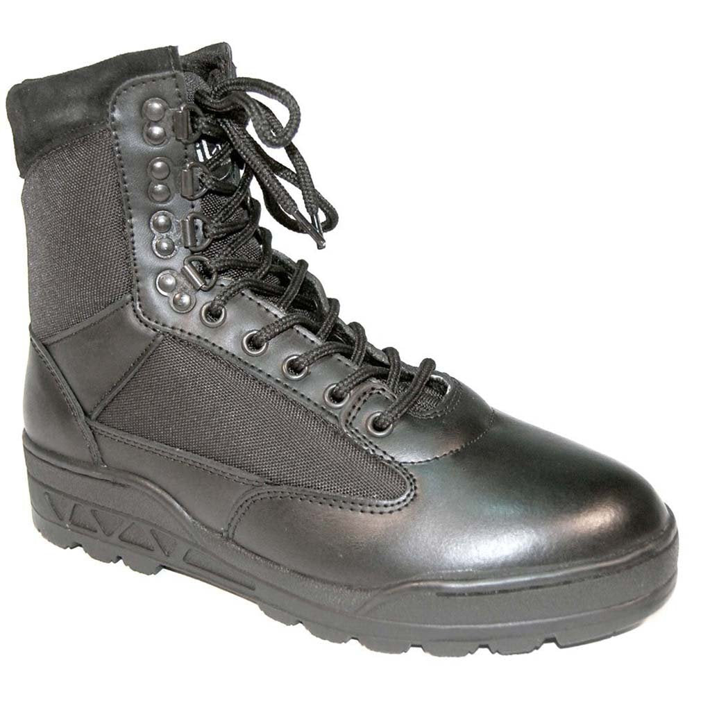 Mil-Tec Men’s Retro Hiking Boots Black Outdoor Trekking Size 14