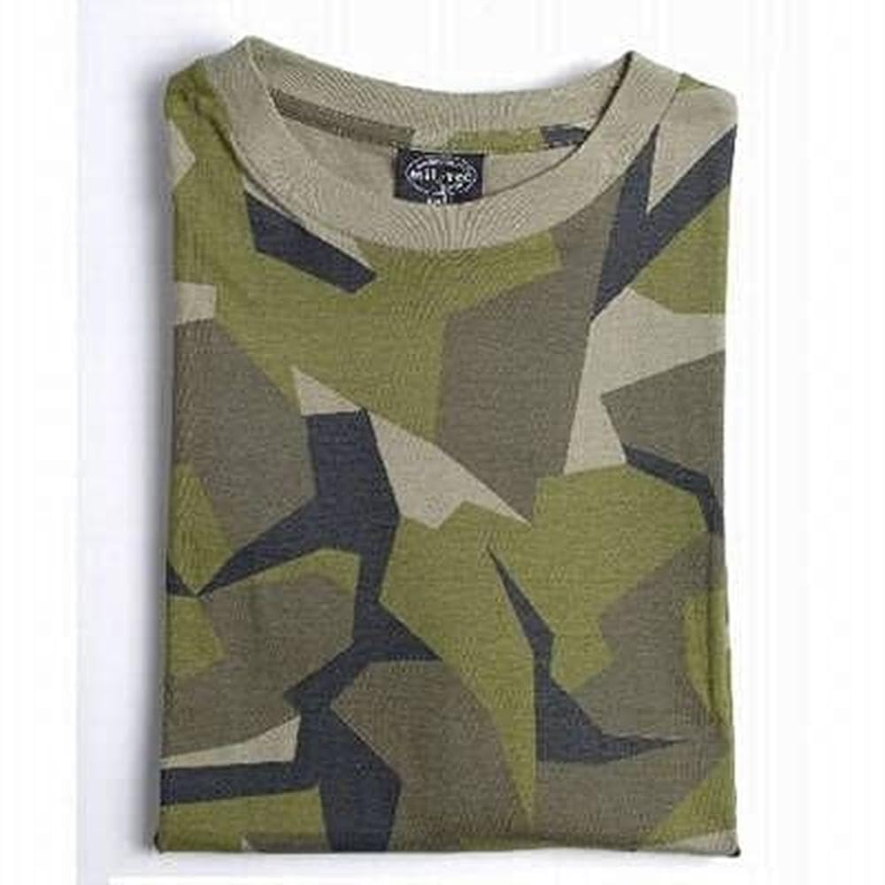 Mil-Tec Men’s Retro Cotton Military Style Sky Blue, Tarn Swedish Casual Shirt