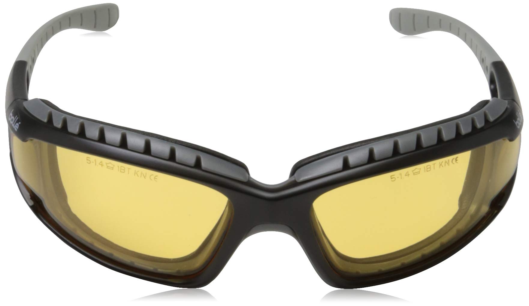 Bollé Tracker II Safety Glasses – Yellow Lens Tactical Eyewear with Bag
