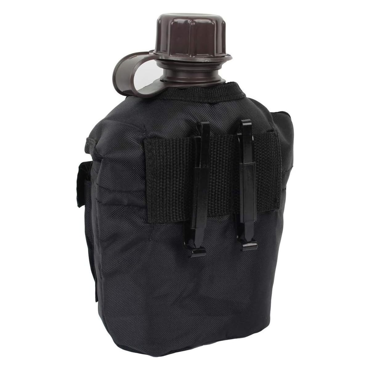 Mil-Tec 1L Lightweight Plastic Canteen with Cover | Durable Padded Hydration Container/Water Bottle Ideal for Outdoor Enthusiasts, Military Personnel | Great for Camping, Hiking, Sports Activities
