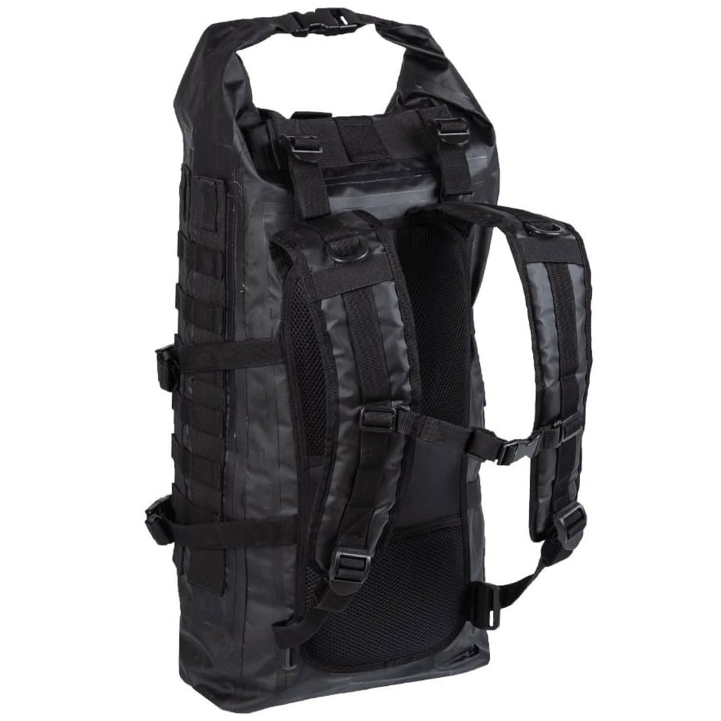 Mil-Tec Unisex 30L Tactical Seals Dry Bag - Waterproof Outdoor MOLLE Backpack with Adjustable Shoulder Straps & Padded Back