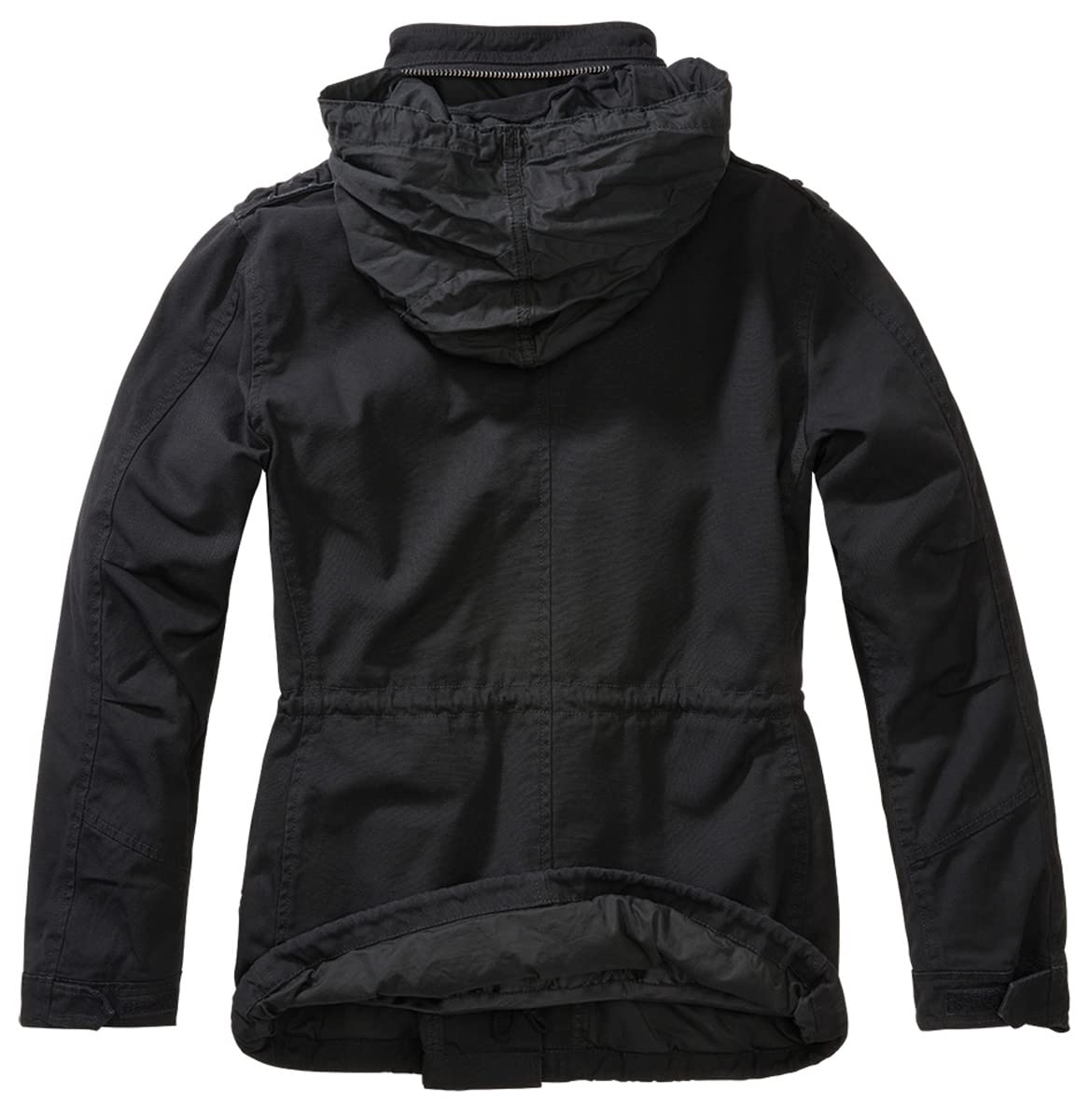 Brandit Women’s M65 Giant Winter Jacket – Black Military Style Parka, Size XS