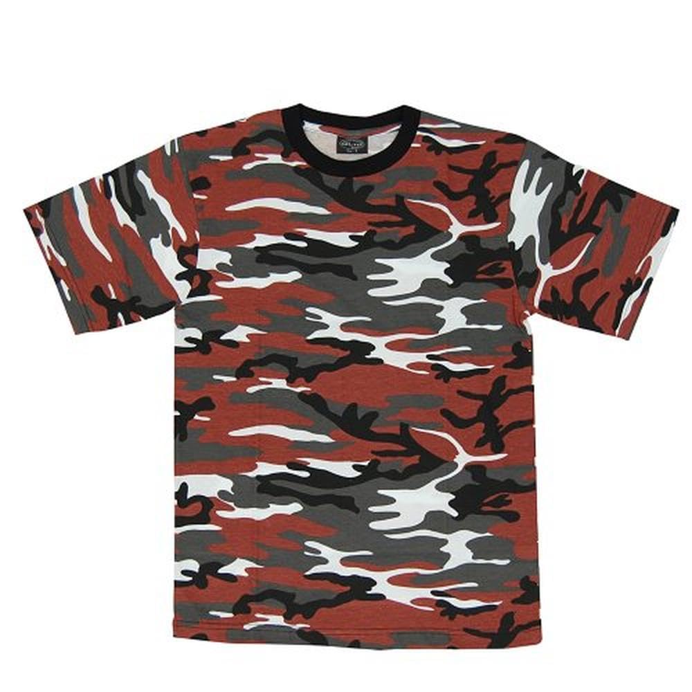 US Tri-Colour Desert Camouflage T-Shirt Cotton Crew Neck Military Style