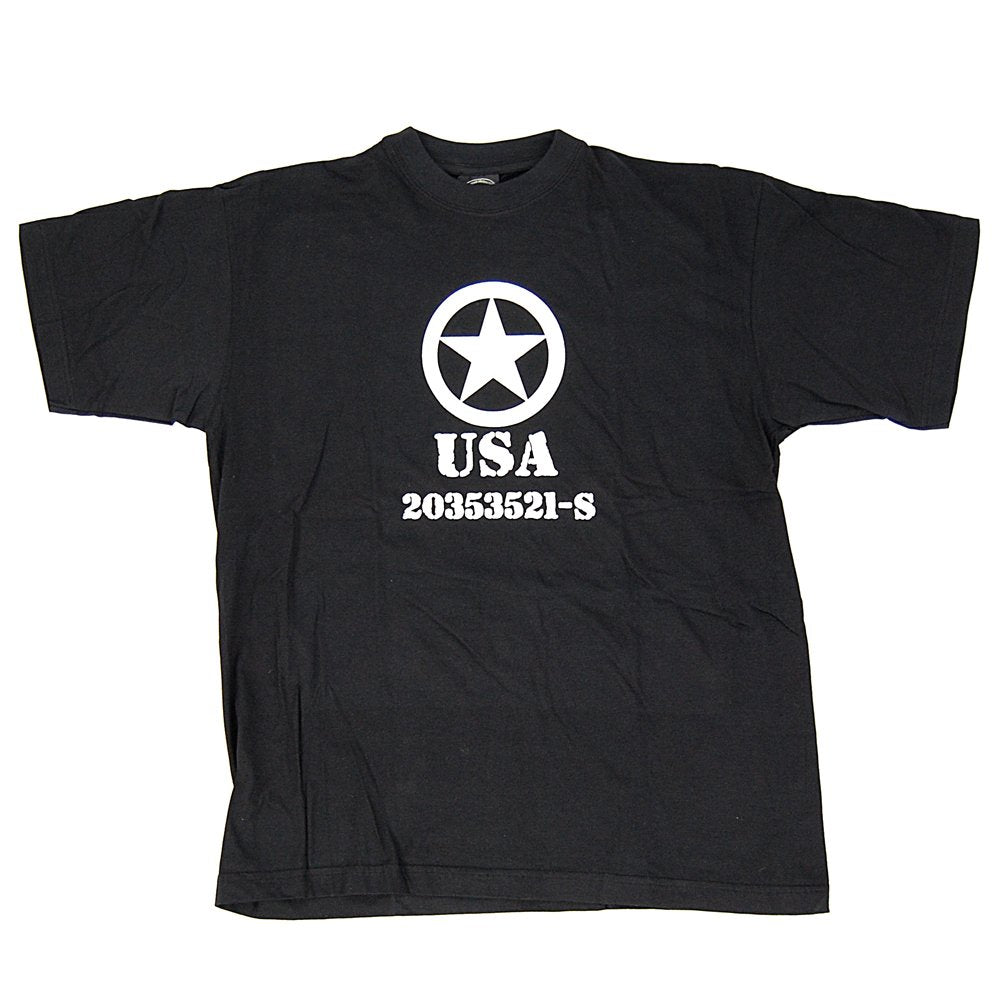 Mil-Tec T-Shirt Allied Star Black