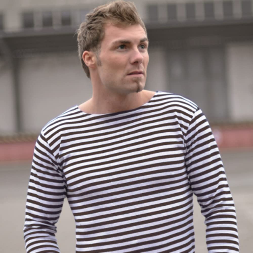 Miltec Russian Navy Pullover Striped Summer Sweater - 10813000-906, White, XX-Large