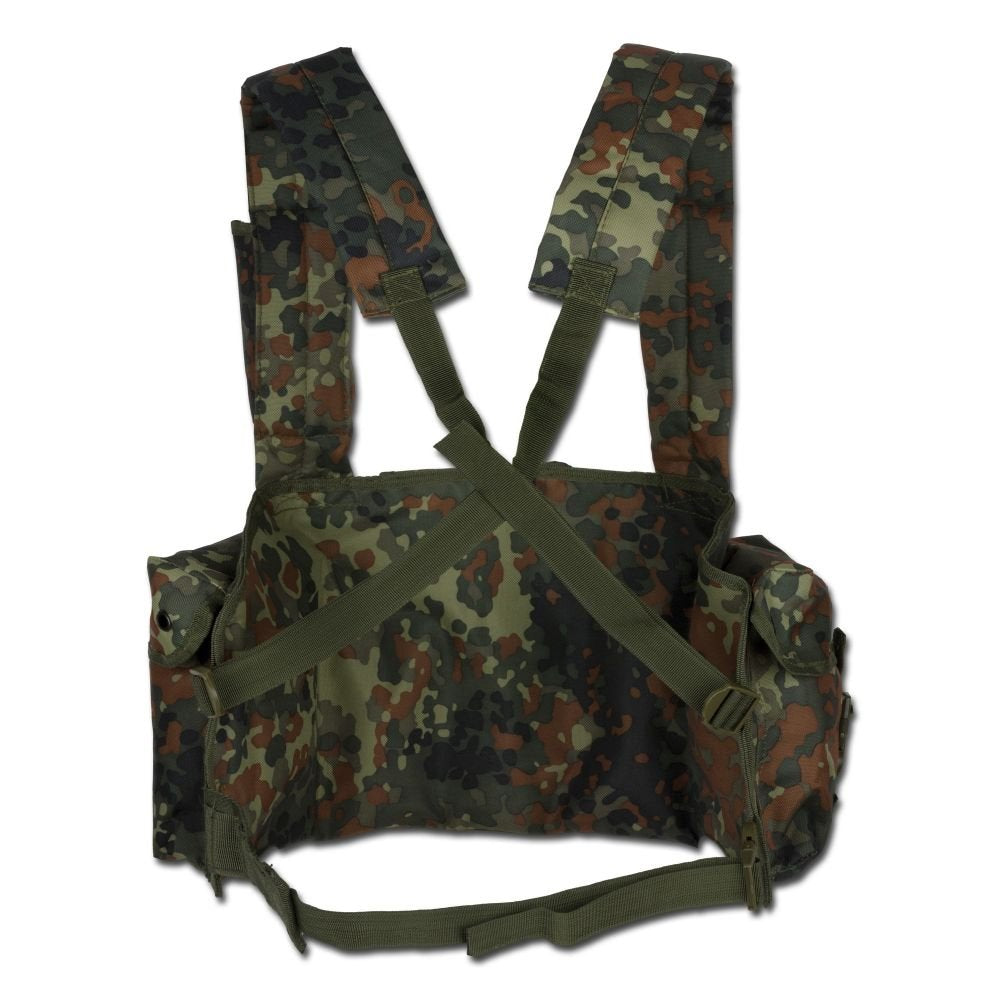 Chest Rig M4/M16 G36 G3/M14 Vest Airsoft Flecktarn Camo
