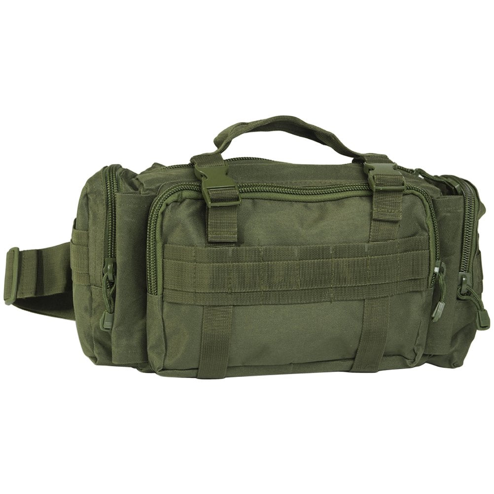 Mil-Tec Men’s Casual Waist Bag Olive Green Adjustable Belt Pack