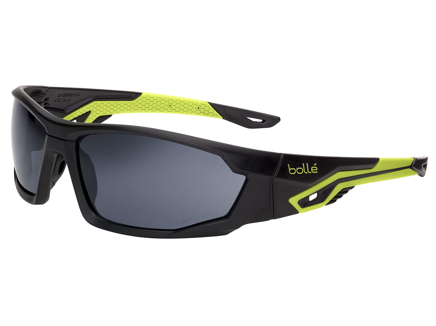 Bollé ILUKA Safety Glasses – Smoke Lens ASAF PC Rimless Eyewear