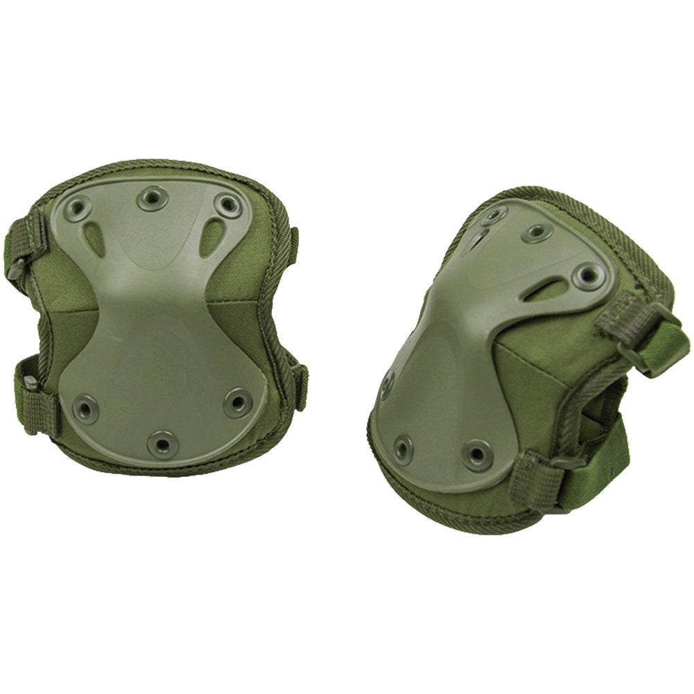 Olive Green Elbow Pads – Tactical Airsoft & Paintball Protection