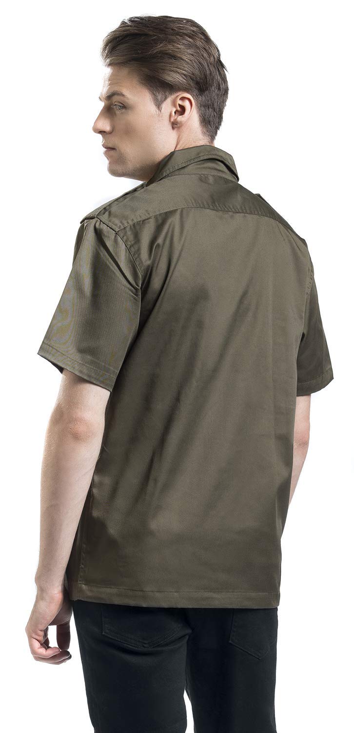 Brandit Men's Shirt 1/2 Olive Size 7XL