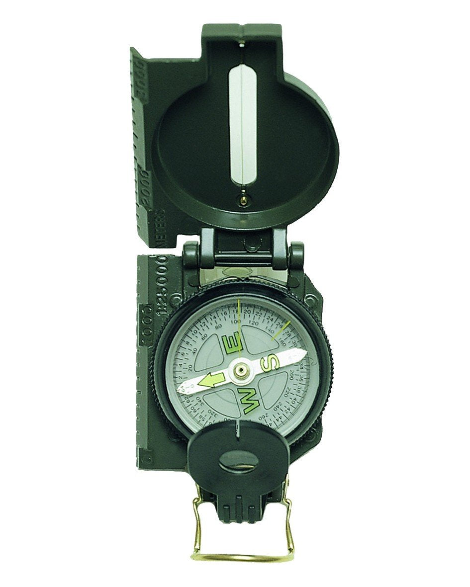 Mil-Tec US Ranger Compass Olive – Metallic Case Military Navigation Tool