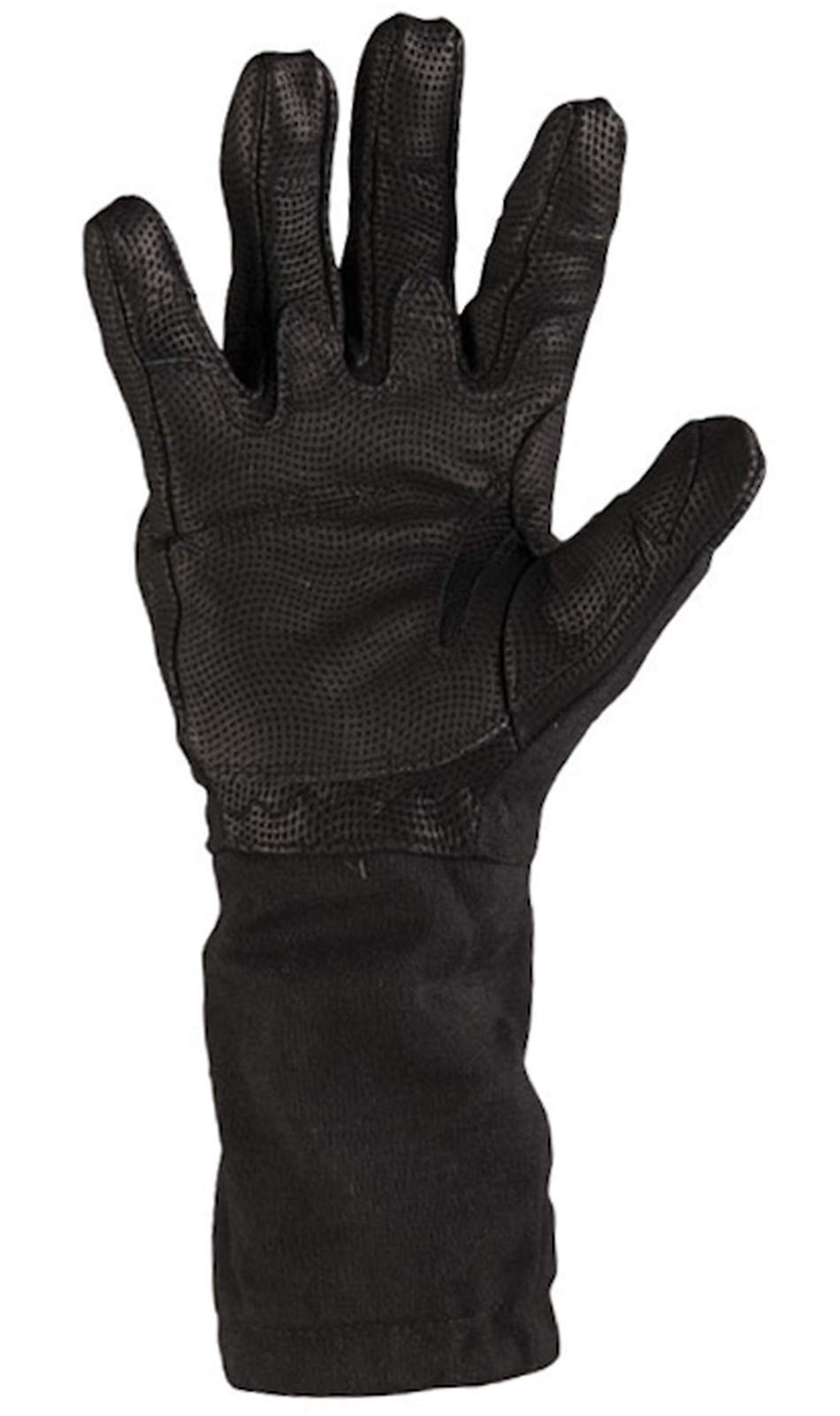 Mil-Tec Long Fire-Resistant Action Gloves, Black, Small, 12520102-902