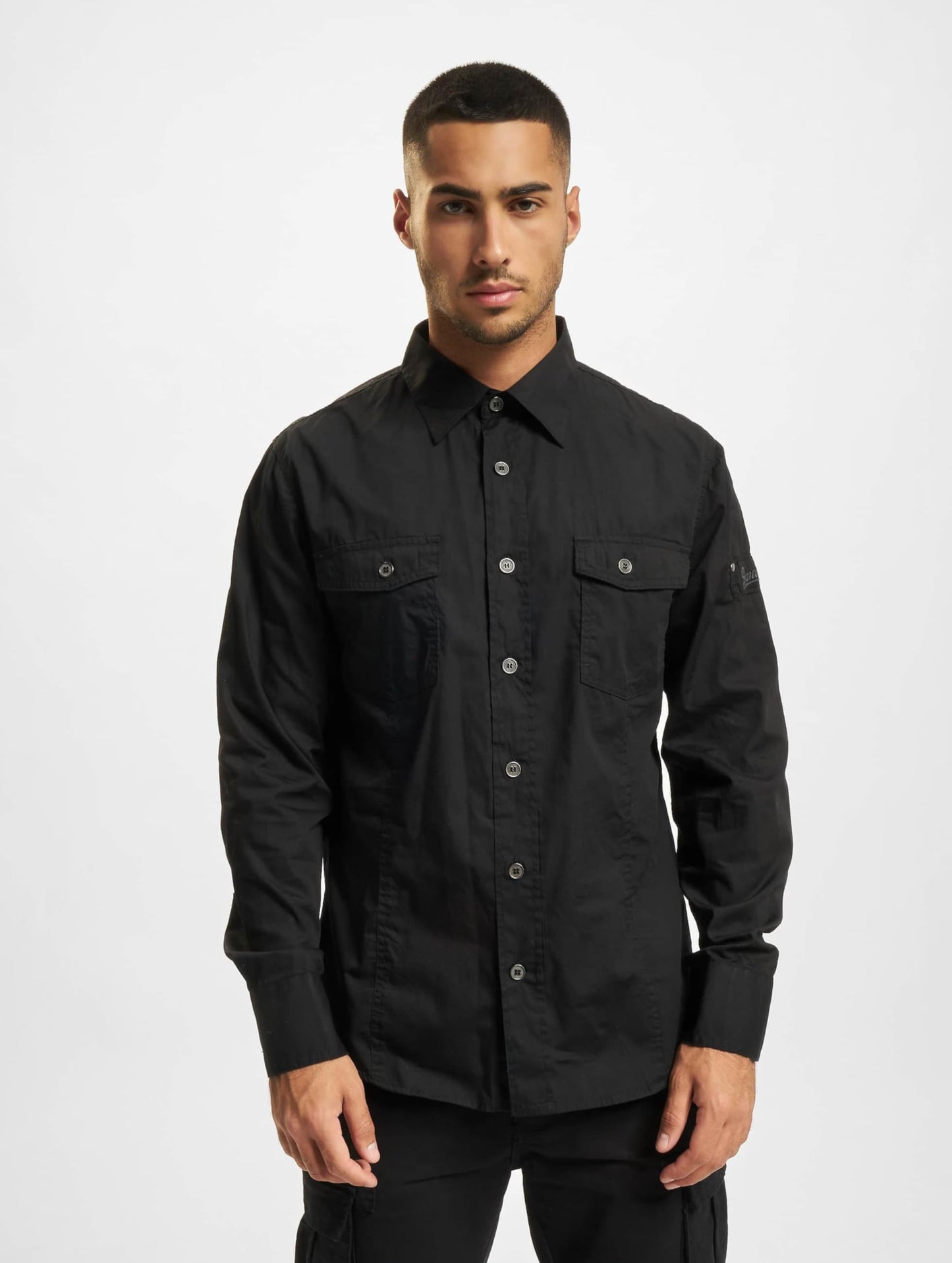 Brandit Men's Slimfit Shirt Woodland