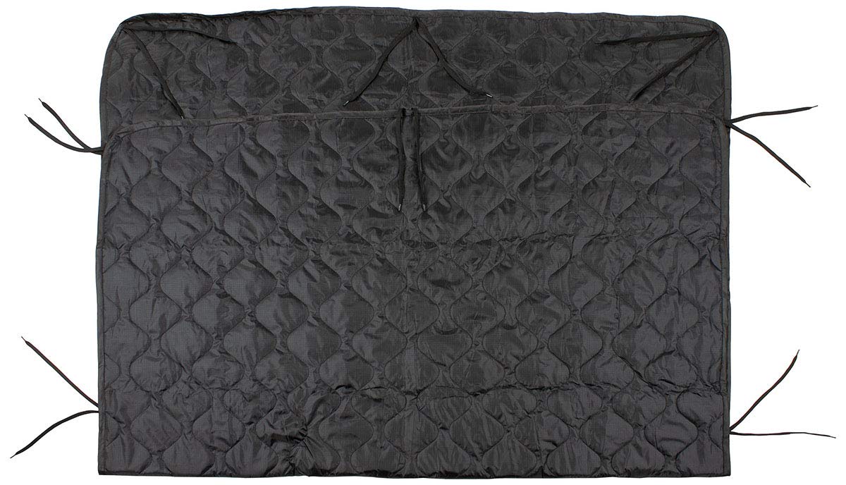 MFH Poncho Liner – Black Tactical Military Blanket Quilt
