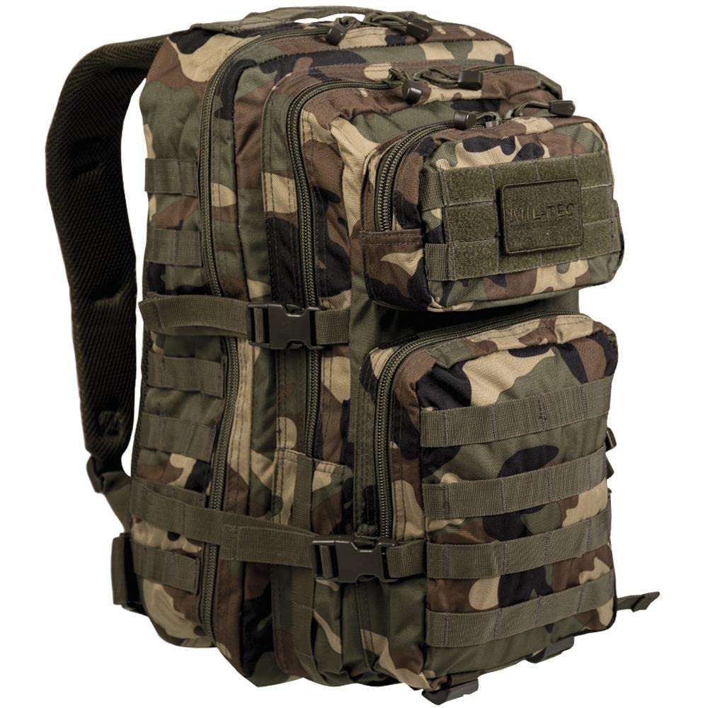Mil-Tec Unisex Assault Pack Rugged Ergonomic Outdoor Camping Hiking Backpack with Padded Shoulder Straps MOLLE Loops