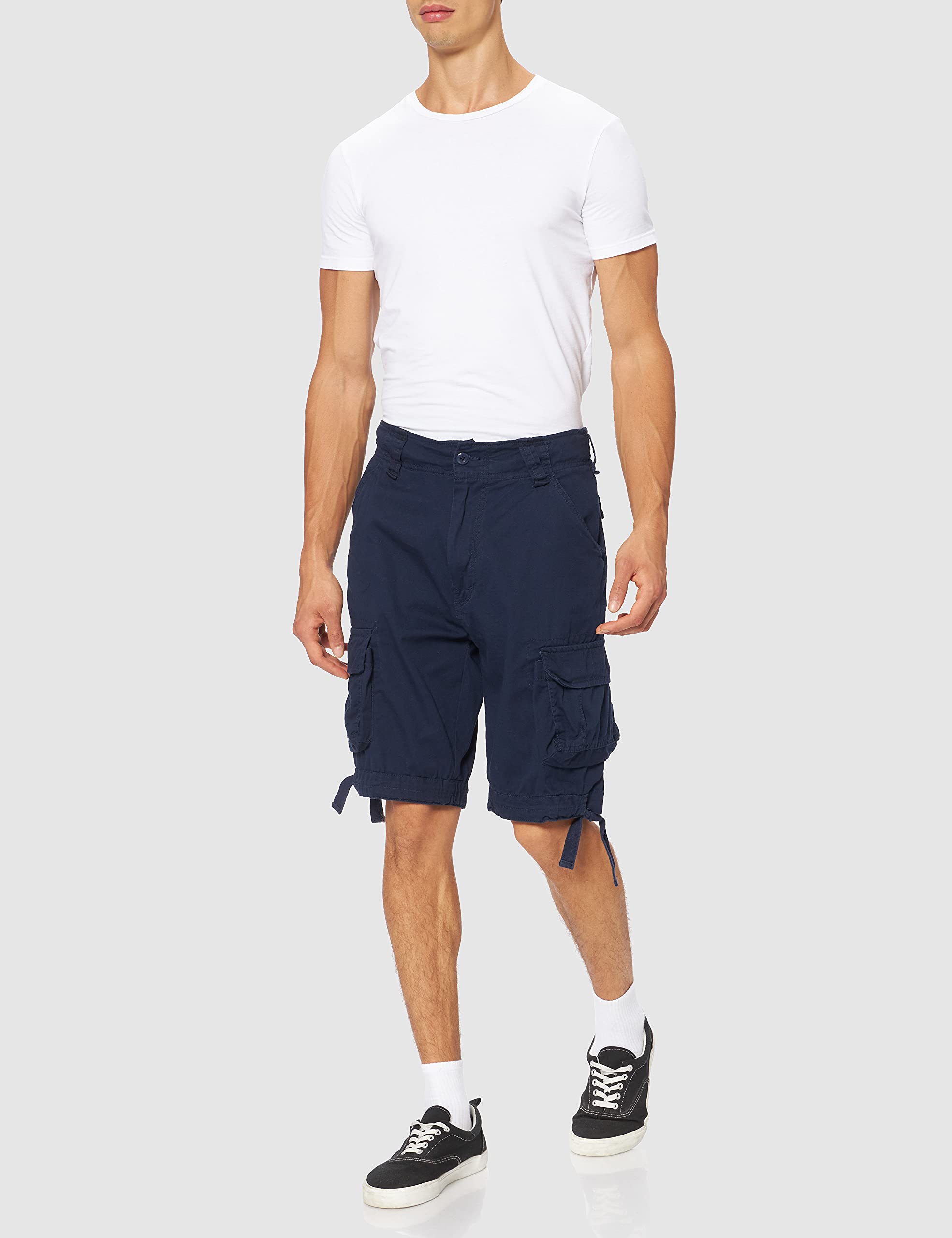Brandit Men’s Urban Legend Shorts Navy – Vintage Military Cargo Shorts M