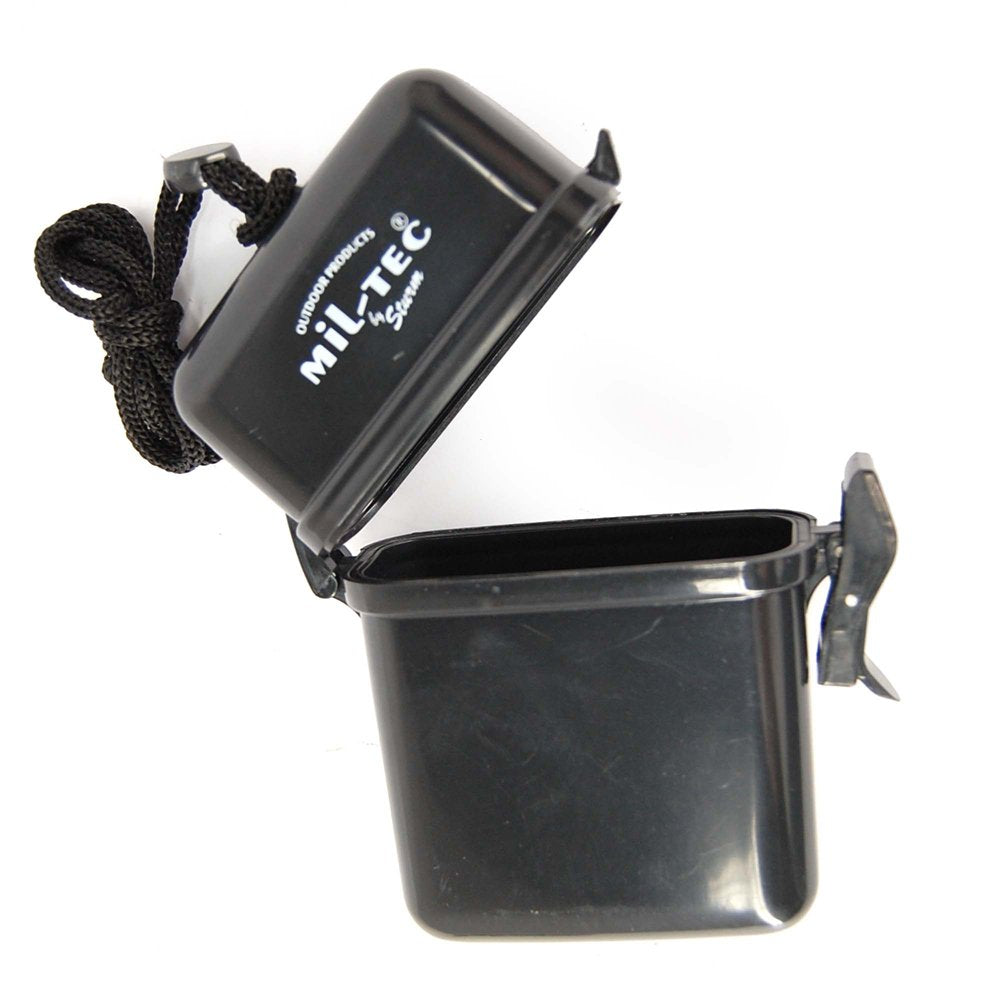 Mil-Tec Waterproof Box with Neck Strap Black