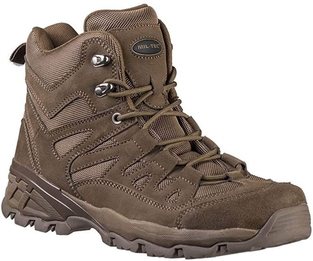 Mil-Tec Men’s Retro Backpacking Boots Black Tactical Outdoor Hiking