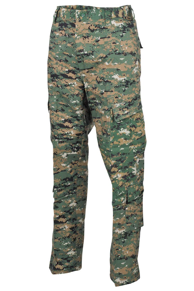 MFH Men's ACU Trousers Ripstop Digital Woodland