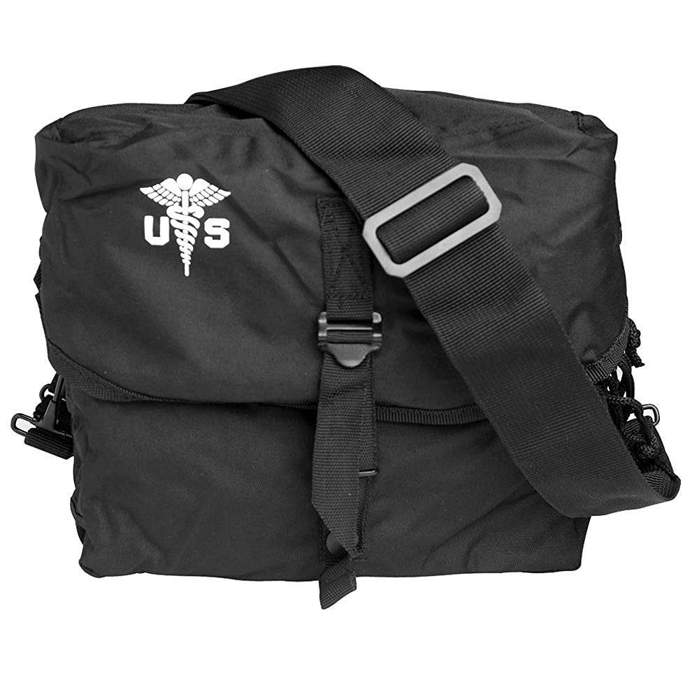 Mil-Tec Unisex Medical Kit Bag - Functional Rugged Tactical Outdoor Camping Hiking Handbag with Strap System & Medical Badge