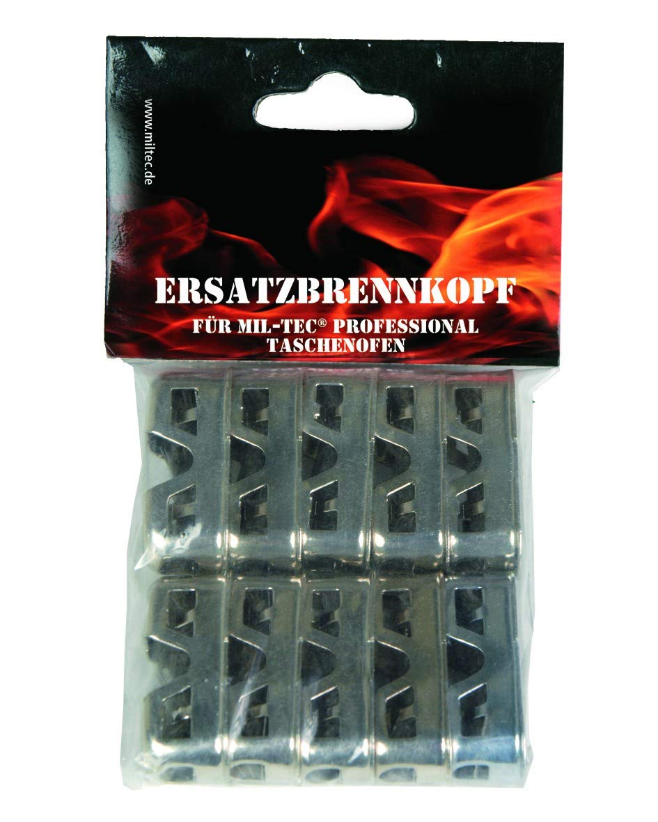 Mil-Tec Pocket Stove Burning Head 15281000 Pocket Oven Burning Head Silver One Size