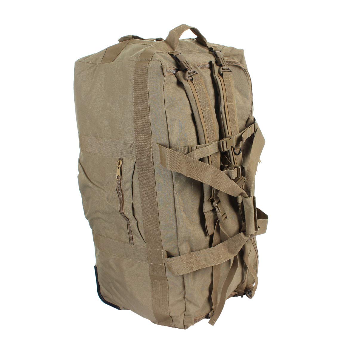 Mil-Tec Combat Carrying Duffel with Wheels Coyote – Tactical Rolling Travel Bag