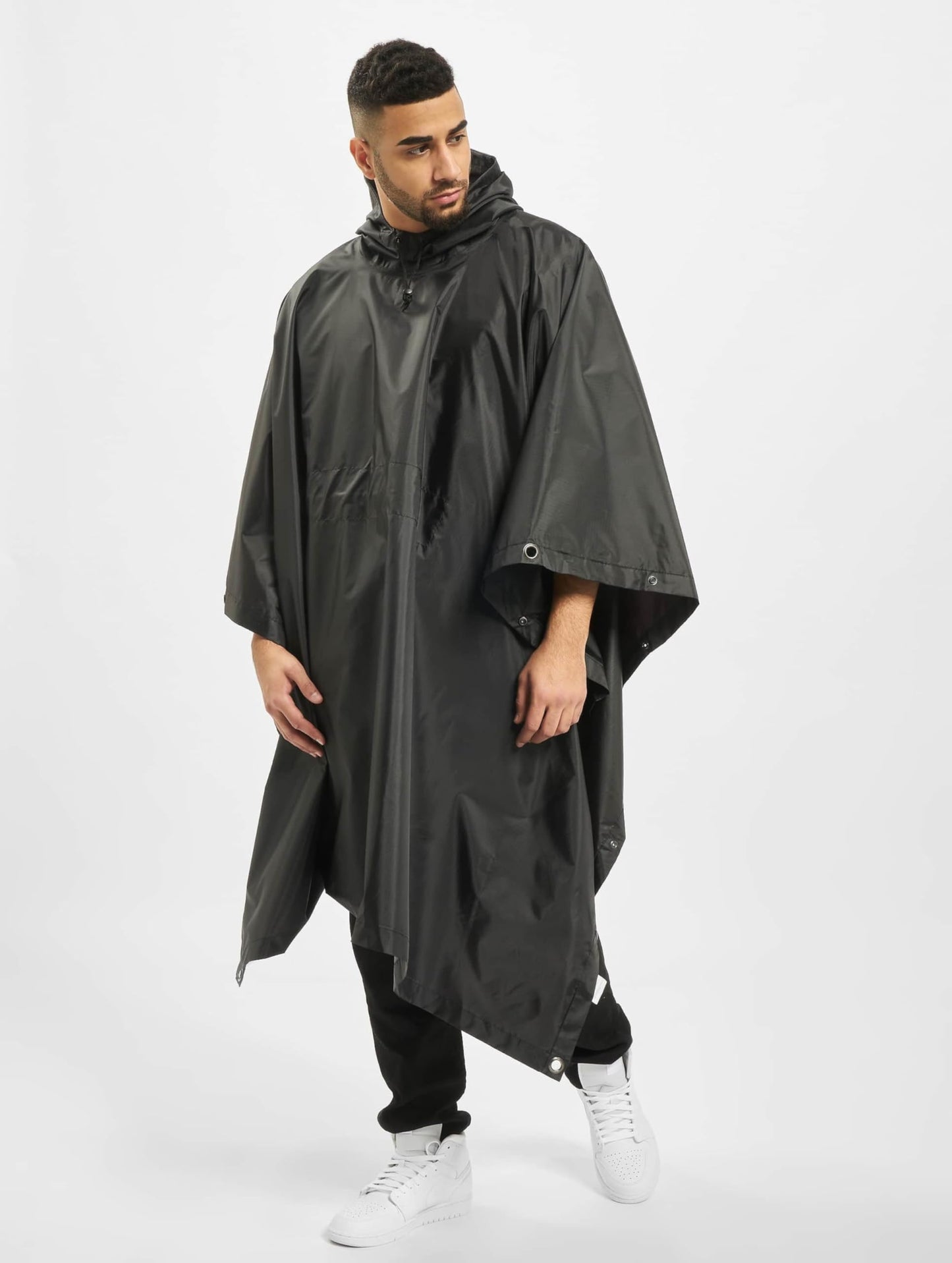Brandit - Ripstop Poncho Rain Jacket black - One Size