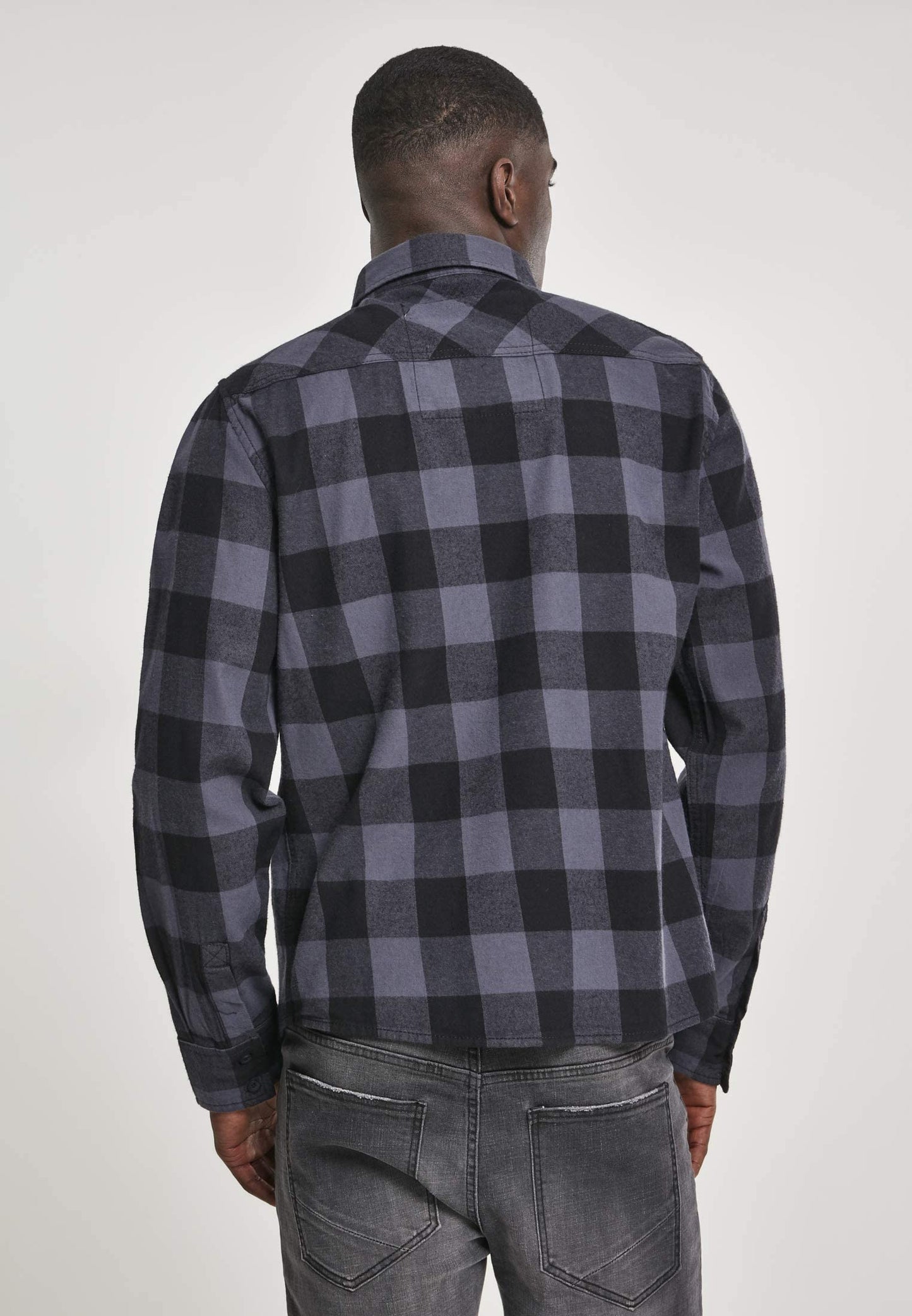 Brandit Men's Check Shirt Black/Charcoal Gray Size 6XL