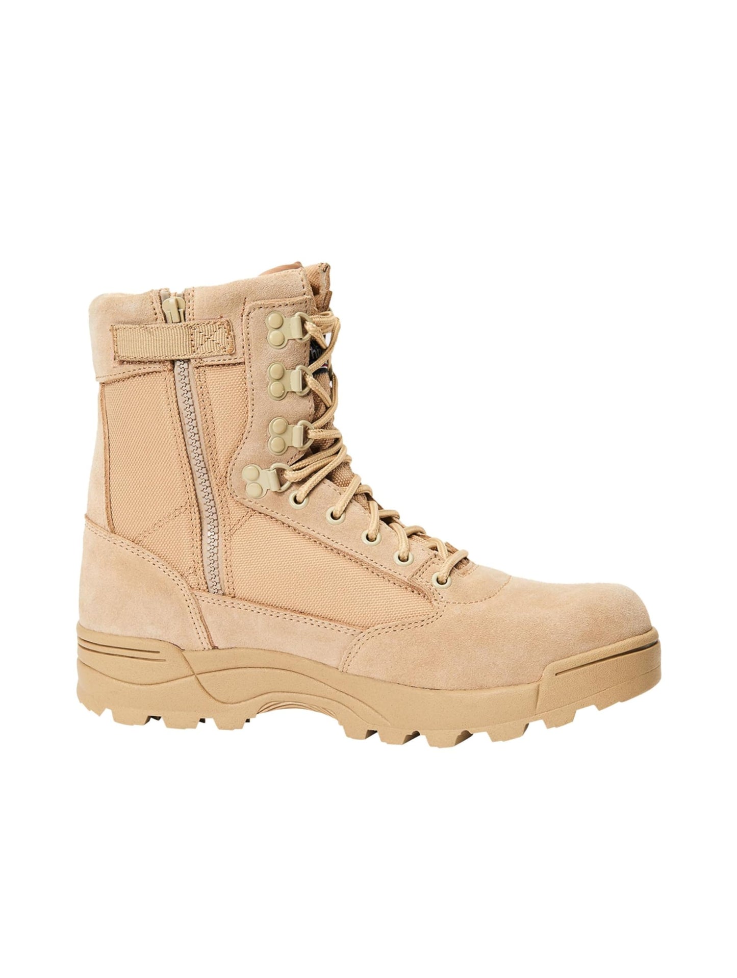 Brandit Tactical Side Zip Boots – Camel, Military Combat Footwear