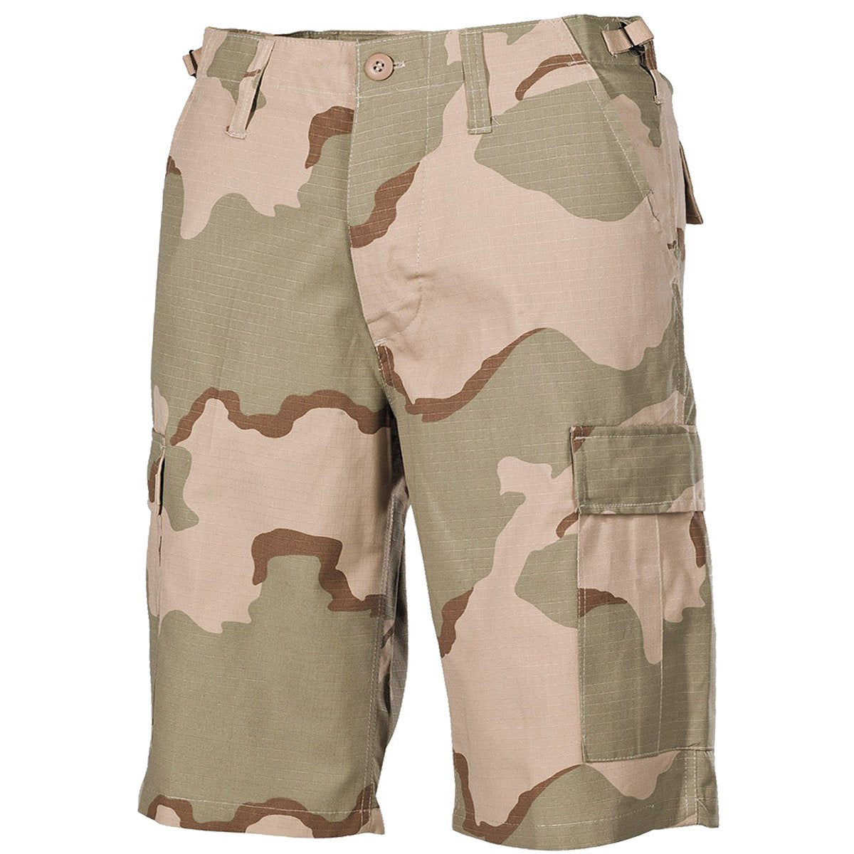 MFH Men's US BDU Bermuda Shorts Ripstop 3-Color Desert Size M