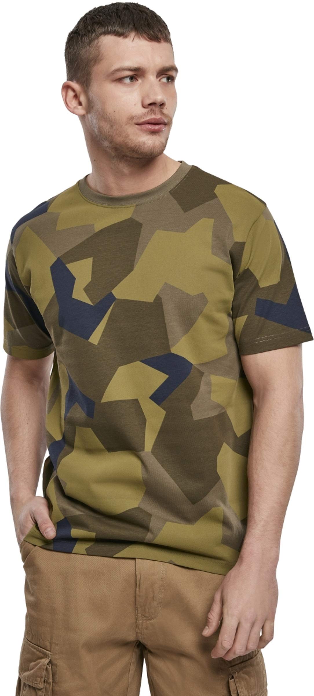 Brandit Men's T-Shirt Swedish Camo M90 Size S